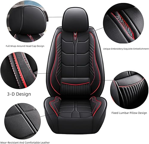 Miniatura 3 de Funda de asiento de automóvil para Chevrolet Tracker 1999-2003, funda de asiento delantero y trasero, 5 plazas, fundas de asiento de cuero