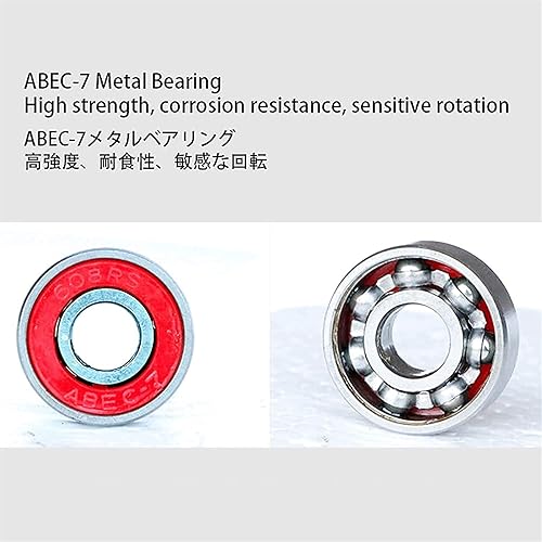 Miniatura 4 de KouRy Patineta, 31 x 9.3 pulgadas, patinetas estándar completas para niñas y niños principiantes, 8 capas de arce de doble patada para niños,