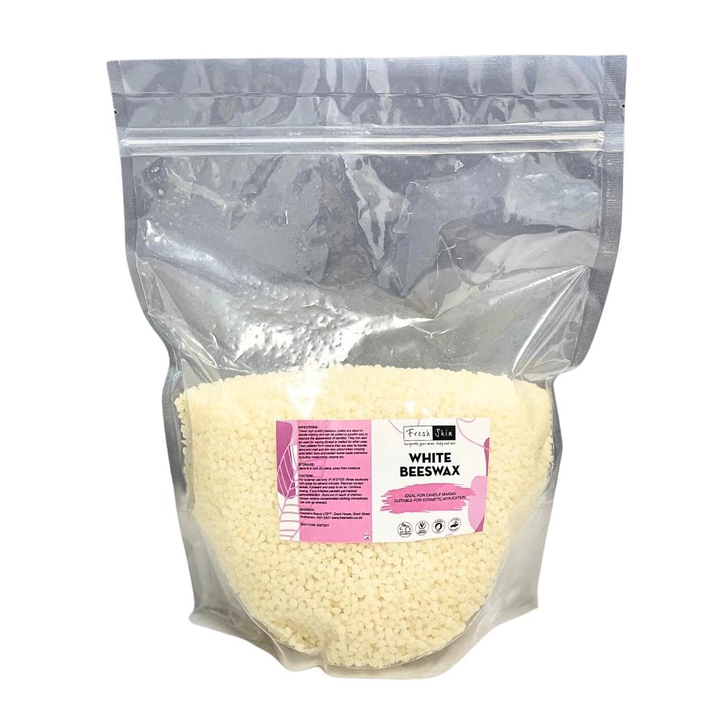 100g White Beeswax Pellets - Cosmetic Grade for Candles, Soaps, Lip Balms and Lotions