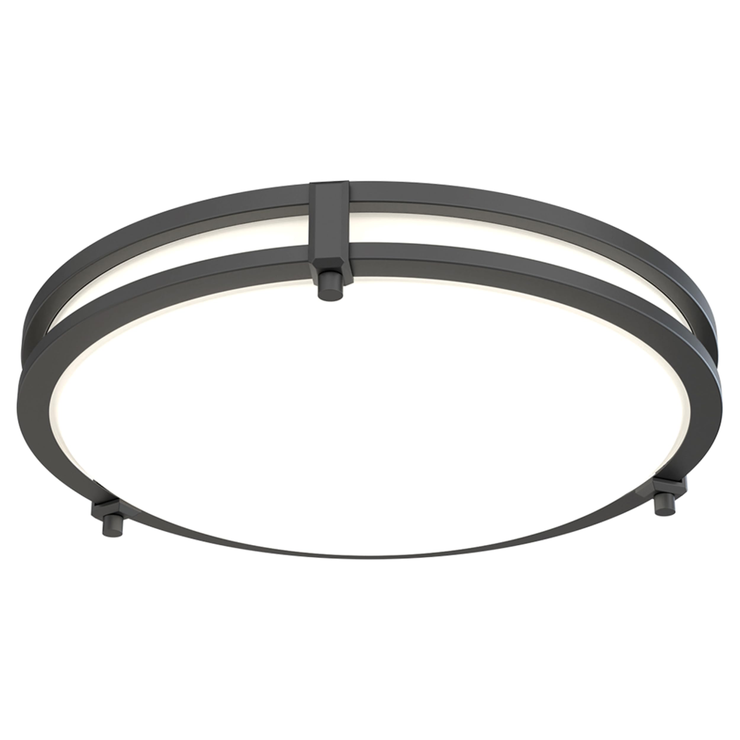 Juno Saturn Flush Mount Ceiling Light with Switchable Color Temperature (2700K-5000K), 13-Inch, Matte Black