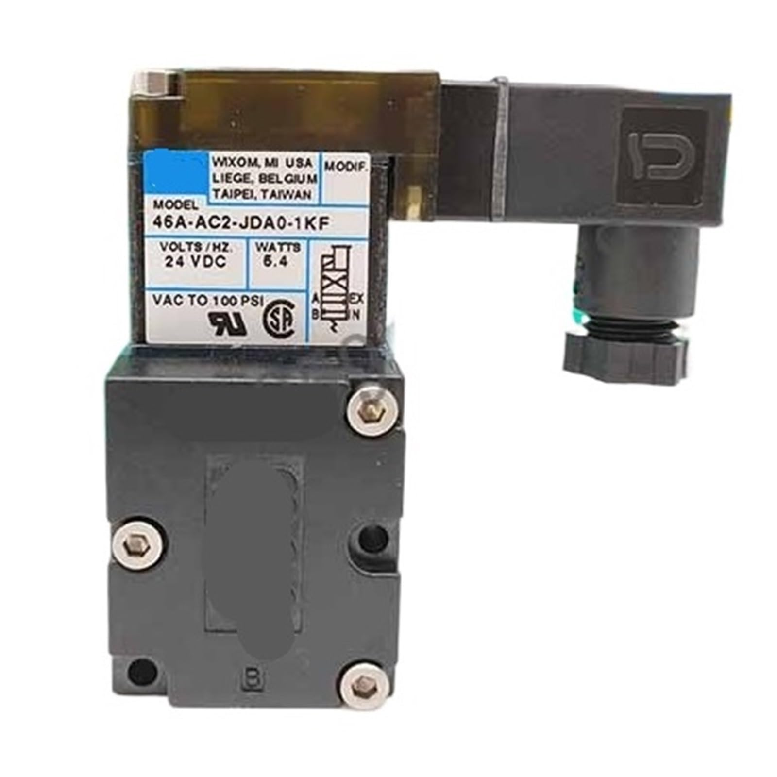 Électrovanne 46A-AC2-JDA0-1KF en alliage haute durabilité