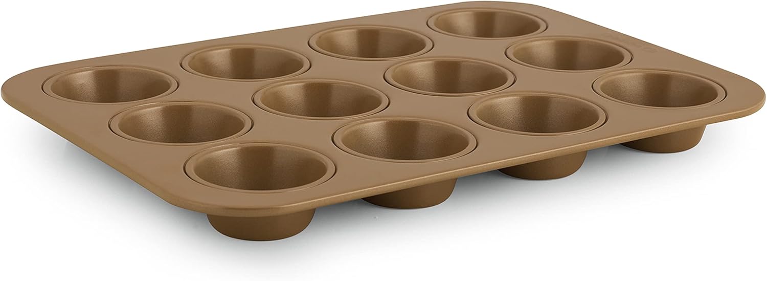 Simply Calphalon Nonstick Bakeware, Cupcake/Muffin Pan, 12-cup - Image 1 of 4