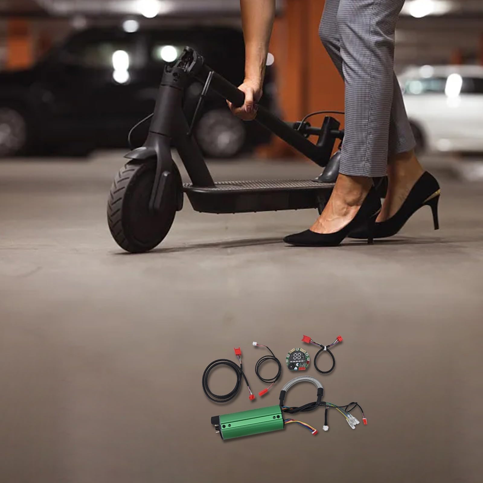 Kit contrôleur 48 V 15 A avec tableau de bord et câble pour HX pour scooter électrique X8 offrant un contrôle sensible du frein et de la direction