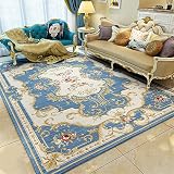 Alfombraes Exquisito Estilo Tradicional Alfombras Azul Marrón Fácil De Cuidar Alfombra Outlet 200X250cm