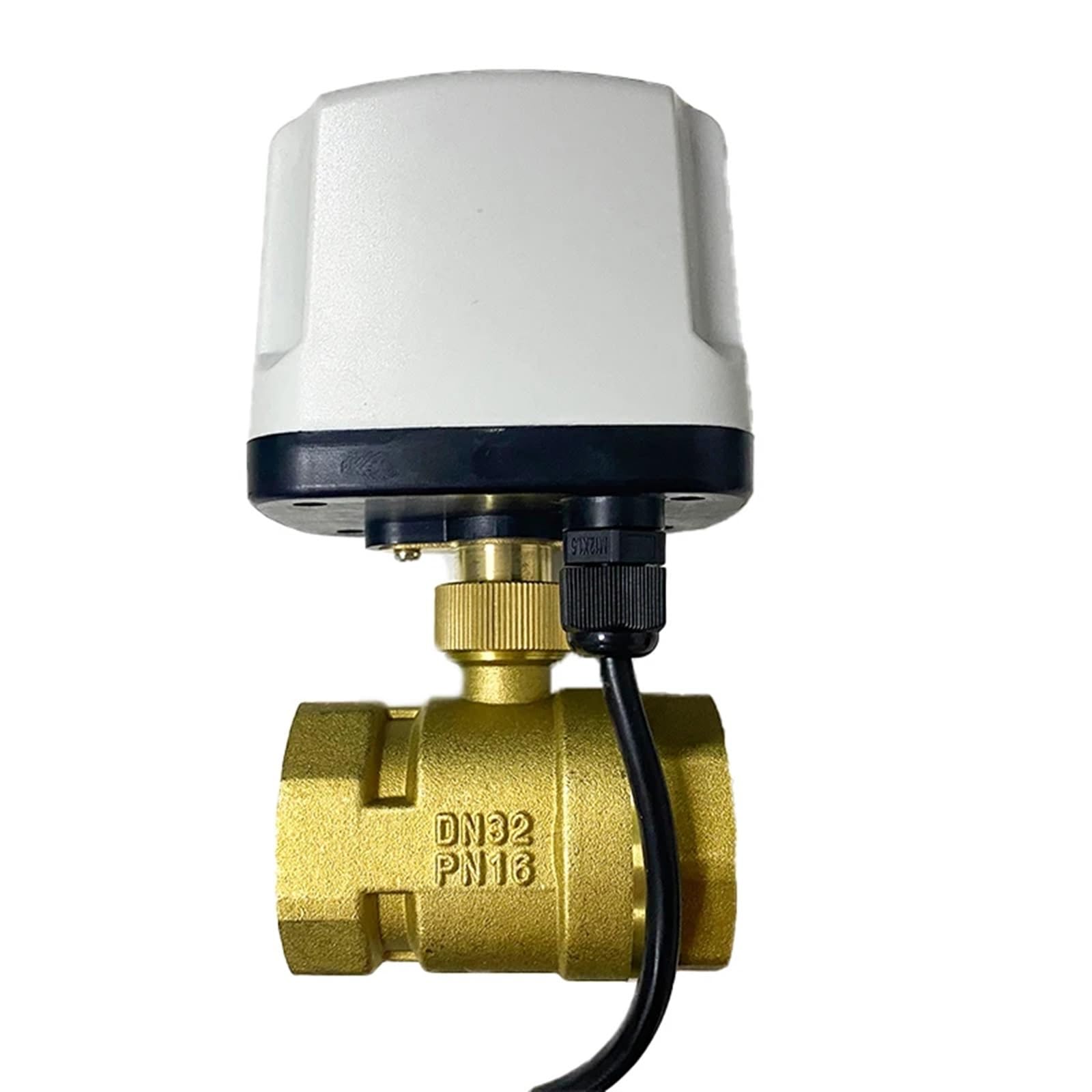 1-1/4inch IP65 Motorized Ball Valve 220V 12V 24V 3-Wire 2 Control Brass Electric Ball Valve Big Torque Metal Motor 1Pcs(Color:12VDC)