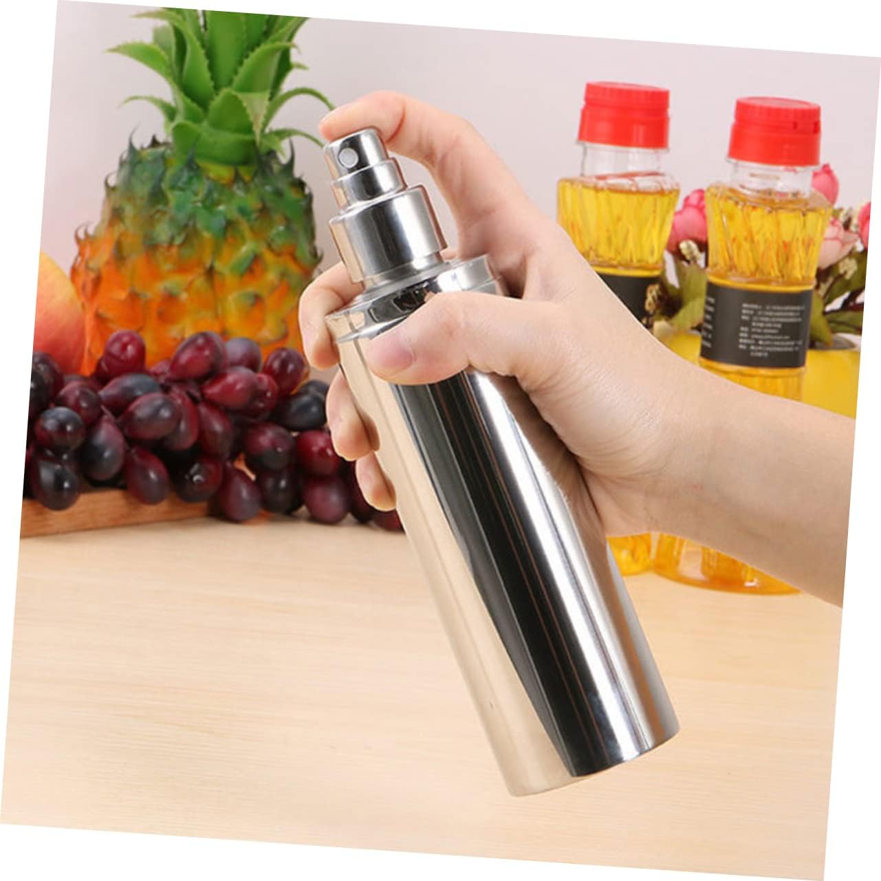 Stainless Steel Oil Spray Bottle Pump Bbq Cooking Tool Spray Oil Dispenser for Kitchen