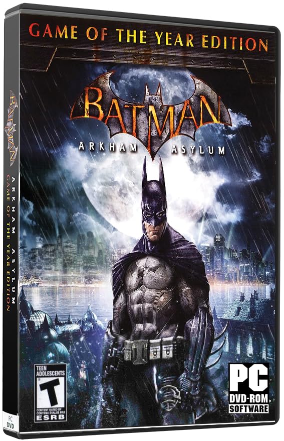 Bat-man Arkham Asylum GOTY EDITION PC Game DVD With Box -Includes 4 Extra Challenge Maps-image-35