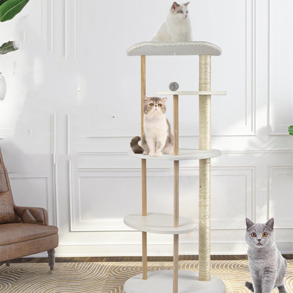❤️新品❤️キャットタワー 木製 スリム 猫 キャットウォーク