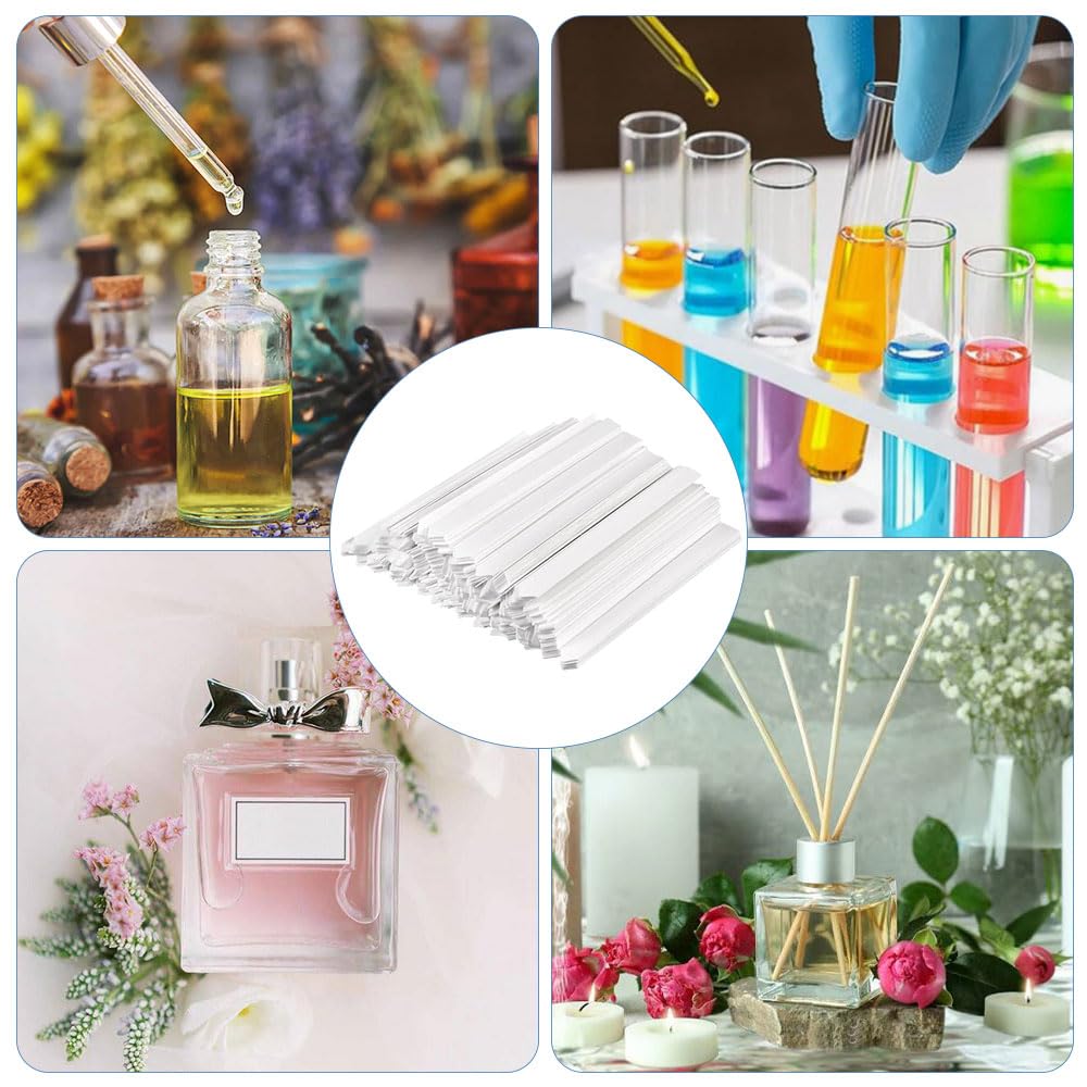 500 Piezas Tiras de Prueba de Perfume, 82 x 7 mm Papel de Prueba de Fragancia, Blanco Tiras Probadoras de Perfume, para Fragancias, Aceites Esenciales, Aromaterapia, DIY y Análisis Profesional