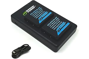 Wasabi Power NP-W126S Battery and Dual USB-C Charger Kit for Select Fujifilm Cameras