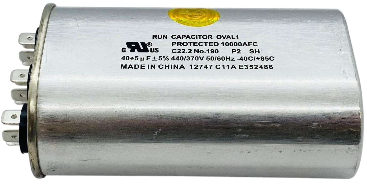 Supco Inc 40+5 X 440 Oval Dual Run Capacitor