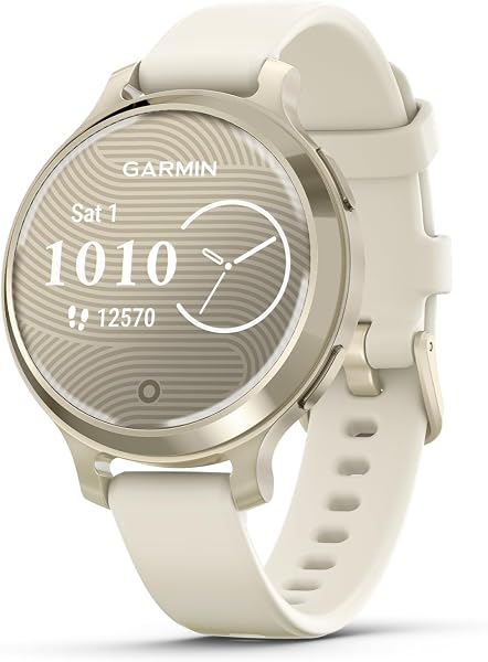 Garmin Lily® 2 Active, Small & Stylish GPS Smartwatch, 38mm, Bone