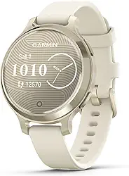 Garmin Relógio Lily 2 Active Lunar Gold com Branco 38mm com Monitor de Atividades