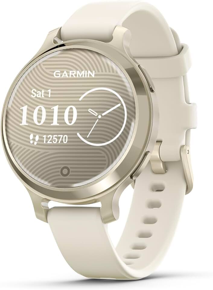 Garmin Relógio Lily 2 Active Lunar Gold com Branco 38mm com Monitor de Atividades