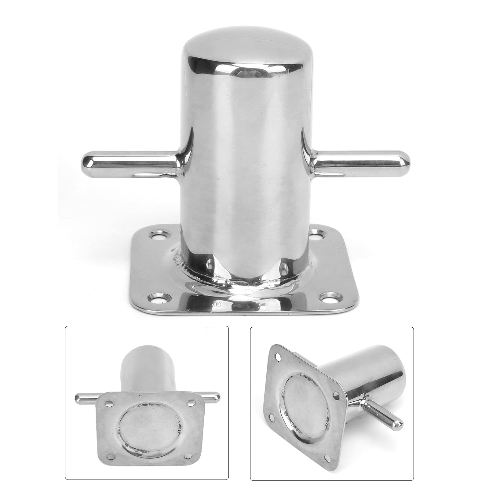 Alomejor Amarrage de Bateau Croix D'amarrage Bollard Taquet de Quai de Bateau Amarrage Simple Accessoire de Quincaillerie Bitt Marine