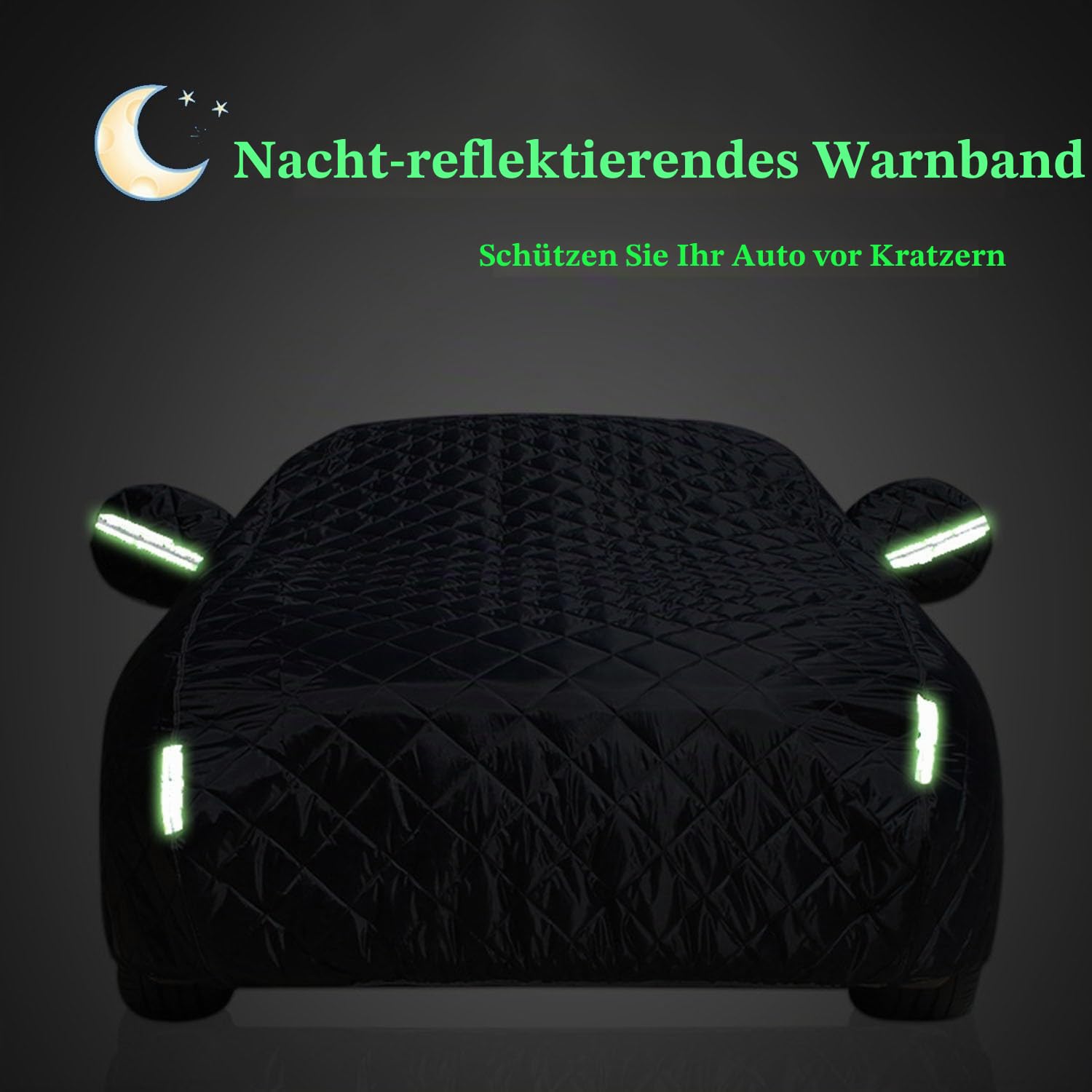 Hagelschutzplane Auto für Dacia Bigster（2024-2025） Hagel Abdeckung Outdoor Abdeckplane,5-lagige Verdickung Allwetter-Wasserdicht UV-Schutz Hagelschutz Hagelschaden Autoabdeckung,Schwarz-DT