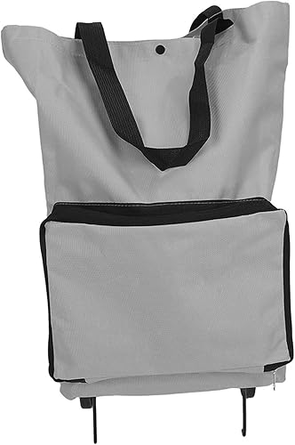Carrito de compras plegable con ruedas, bolsa de compras, bolsas de compras reutilizables, bolsa de tela Oxford de gran capacidad, bolsa de
