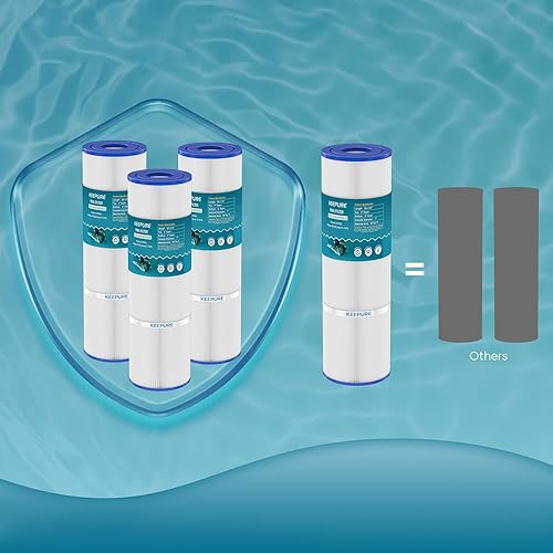 Miniatura 7 de Cartuchos de filtro de piscina CCP320 compatibles con PCC80, C-7470, PCC80-PAK4, FC-1976, Clean&Clear Plus 320, R173573, 178580, 817-0081, 4 x 80