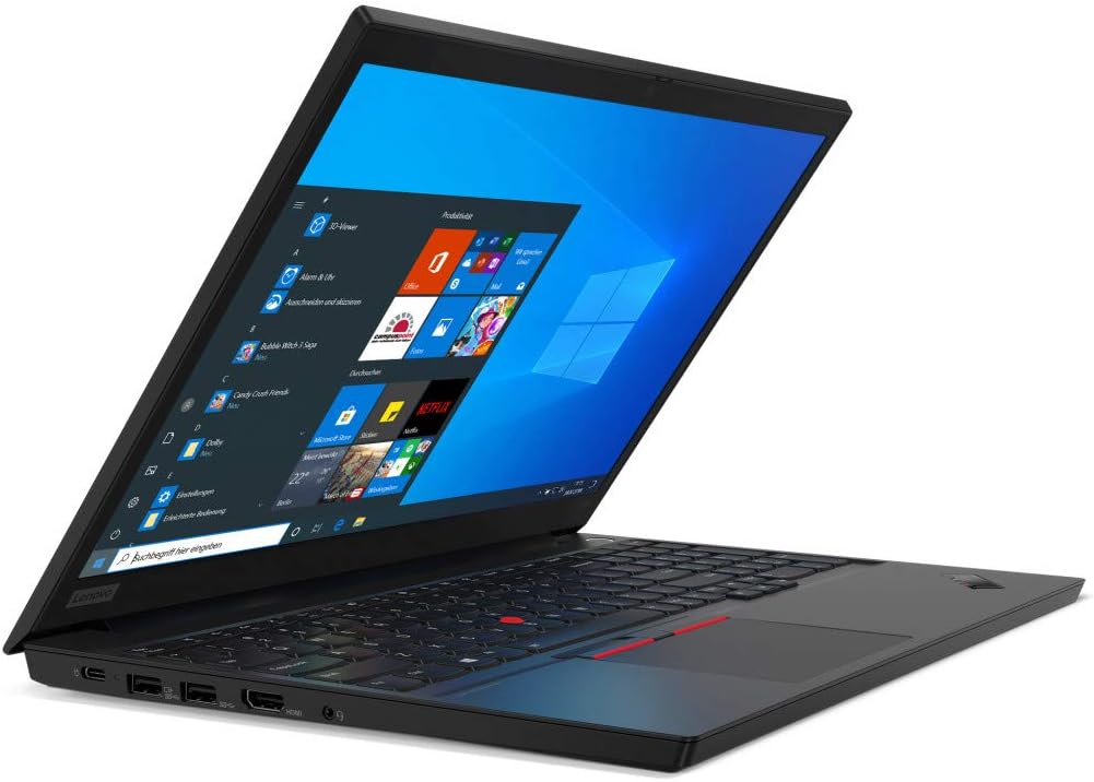 Lenovo ThinkPad E15 15.6" Laptop: Intel 10th Gen i7-10510U 4-Core, 16GB RAM, 512GB NVMe SSD, 15.6" FHD 1920x1080 IPS Screen, Fingerprint, Win 10 Pro, Black