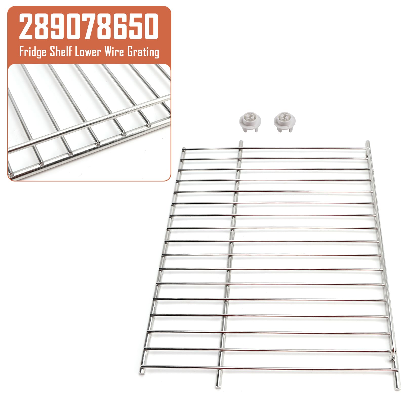 Kühlschrankbodenregal Metallgitter für Dometic RML10.4S für Dometic RML10.4T Ersatzteil 289078650 360mm Frontbreite 335mm Rückenbreite 265mm Tiefe