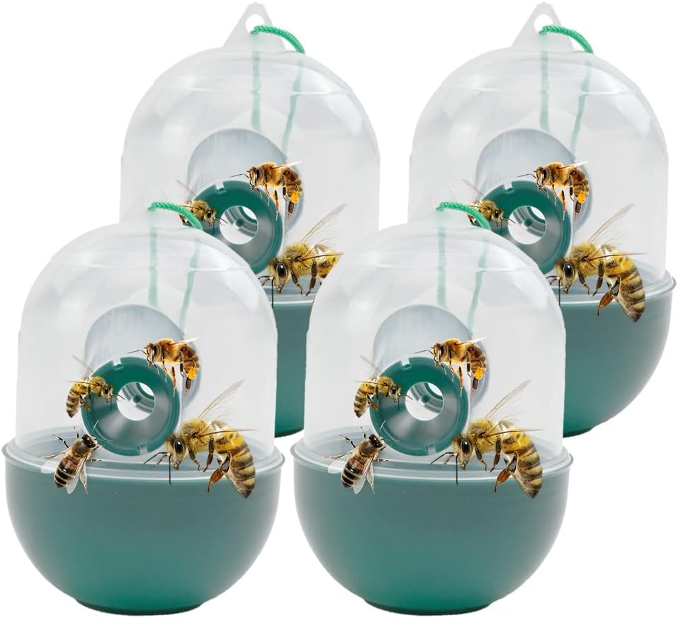 Ram® 4 X Hanging Wasp Trap Hornet Bee House