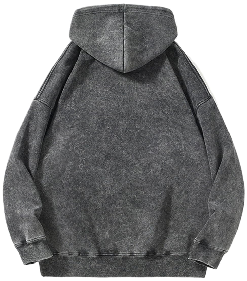 PADOLA Oversize Sweats à Capuche Femme Y2k Pull Femme Coton Veste Polaire Manches Longues Vintage délavé Sweat mi Saison Basic Hoodie Femme Rétro Pulls Casual Sweatshirts Hiver