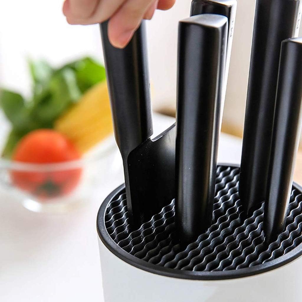 Knife Block Storage Stand Kitchen,Only Selling Cutter Holder,Stainless Steel - Round Space-Saver