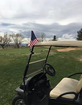 Caddie Buddy American Flag Golf Cart Mount