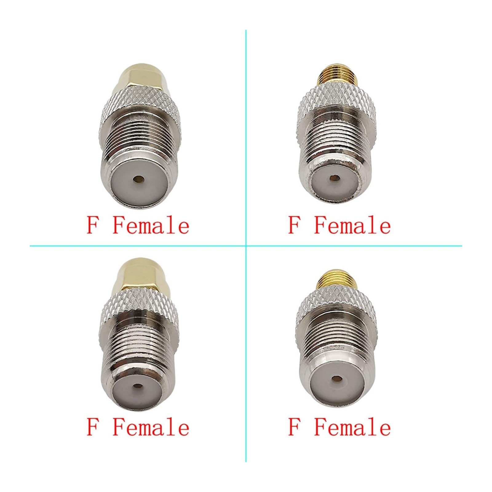 Adattatori F A SMA - Set Da 6 Pezzi Per Antenne E Dispositivi RF