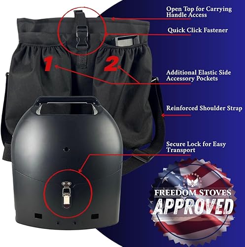 Miniatura 8 de Freedom Stoves - Parrilla de gas portátil plegable  perfecta para navegación, caravana, camping, condominios, senderismo. Cocine en menos de 60