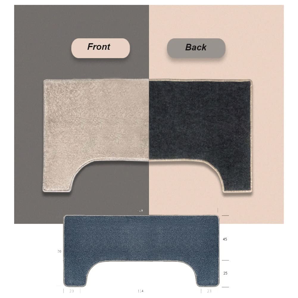 Tapis insonorisant pour Piano Droit, Tapis de Sol antidérapant en Forme de U, Tapis insonorisant, Couverture épaisse Absorbant Les Chocs pour Piano Droit, Tapis Isolant spécial, 1,6 x 0,7 m(B)