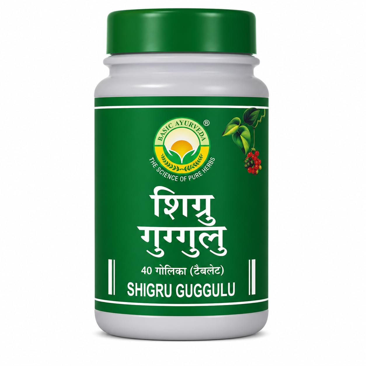 BASIC AYURVEDA Shigru Guggulu 40 Tablets Pack of 3| Ayurvedic Herbal Formula | Supports Joint Health, Mobility & Wellness-image-48