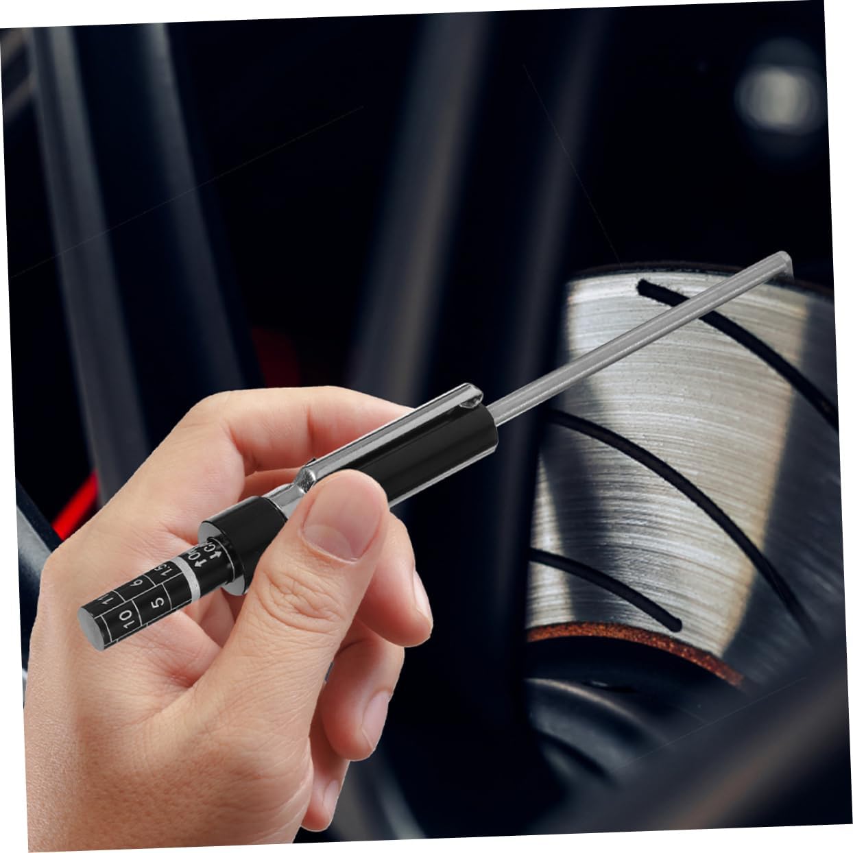 Unomor Complete Brake Pad Measurement Kit Pcs Brake Pad Gauge for Precise Wear Assessment
