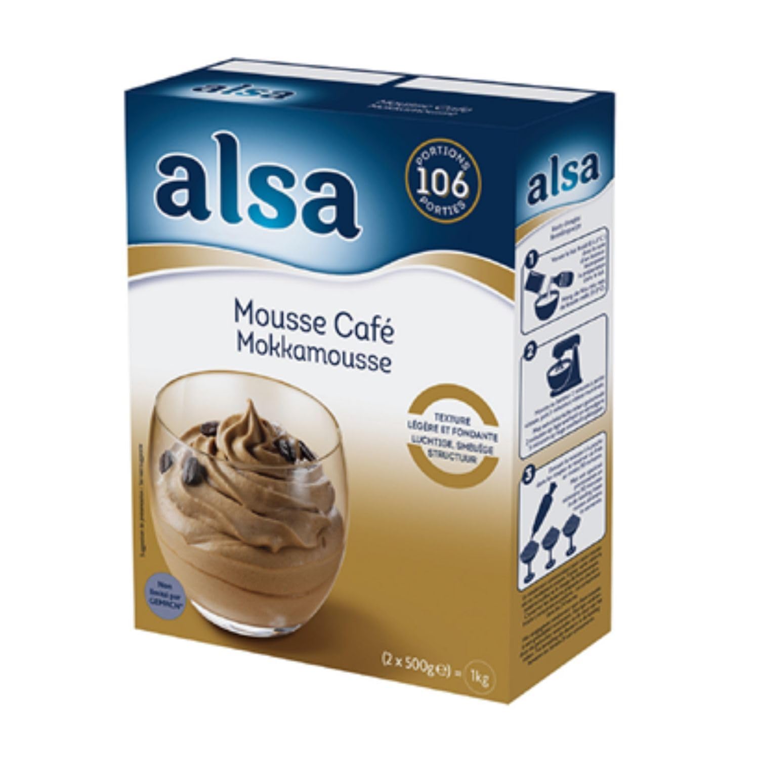Alsa Préparation pour mousse au café 1 kg 106 portions