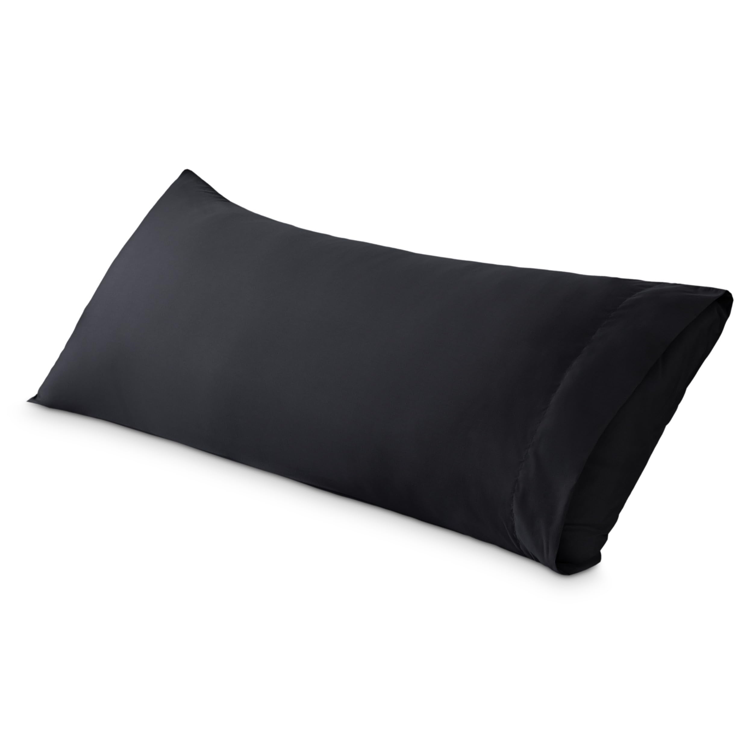Bare Home Body Pillow Cover Envelope (20"x54", Black)