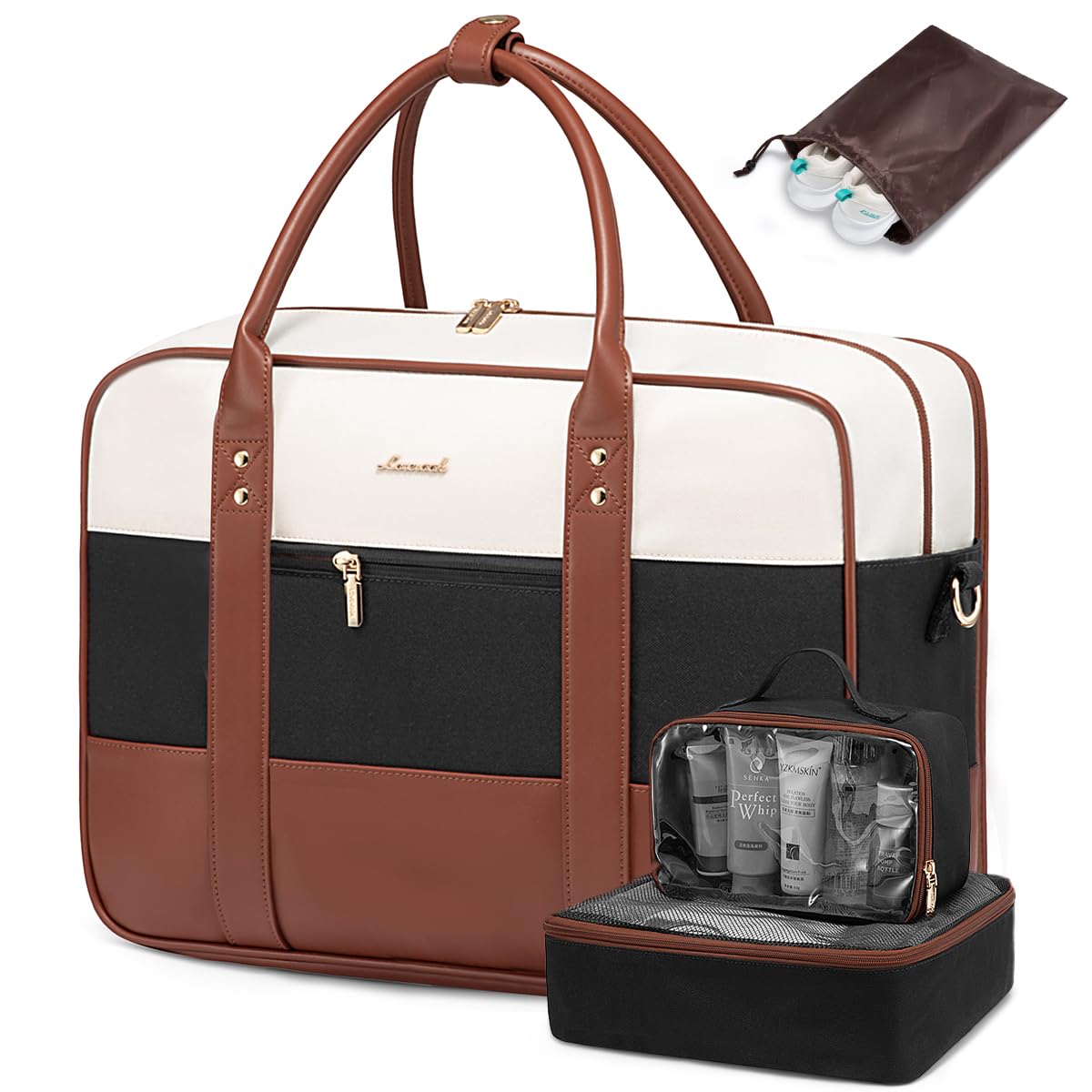 LOVEVOOK Weekender Travel Duffel Bag with Laptop Compartment, Personal