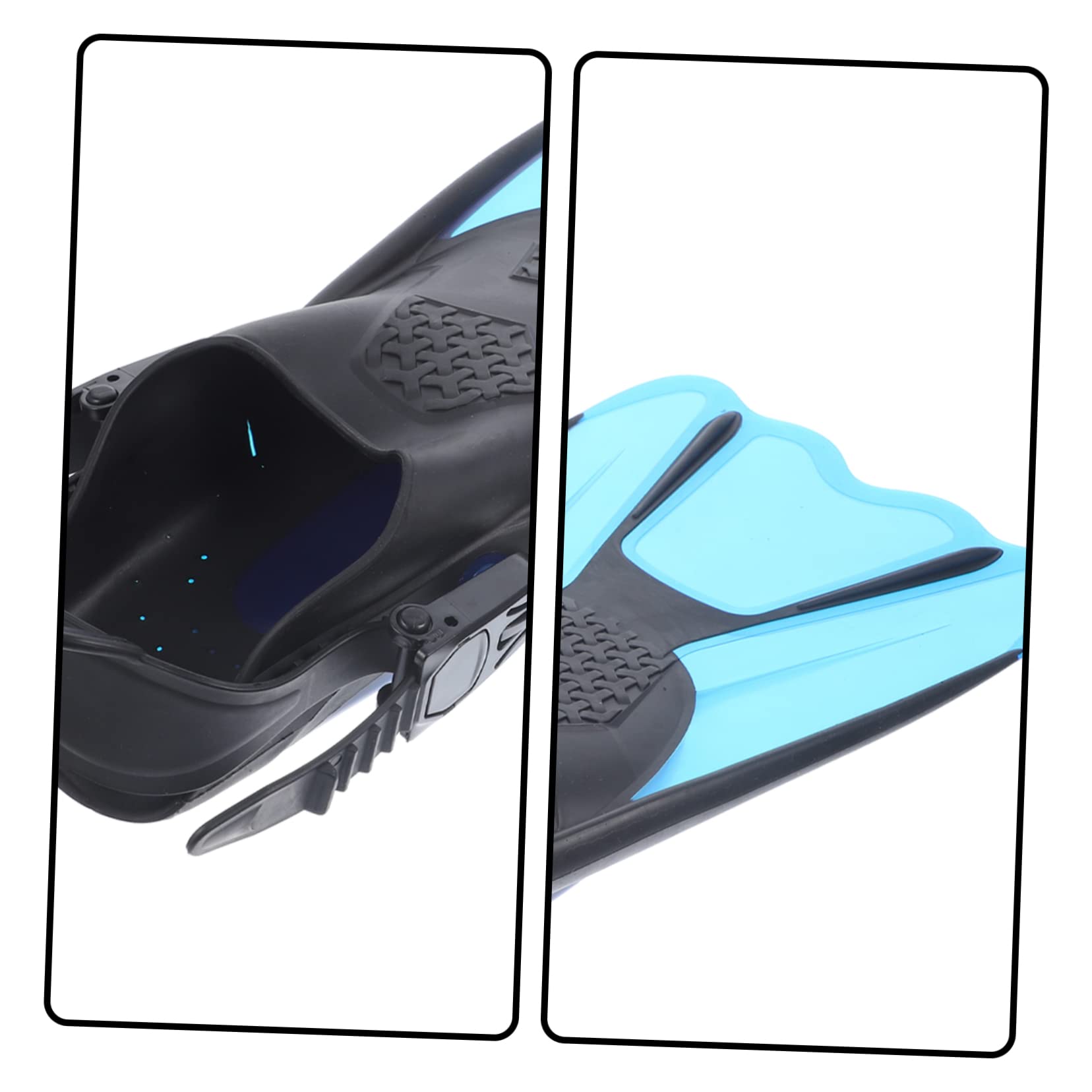 TOYANDONA 2 Pinne Flessibile Comfort e Resistenza Pinne Corte per Snorkeling e Immersione Adatte Principianti e Amanti Del