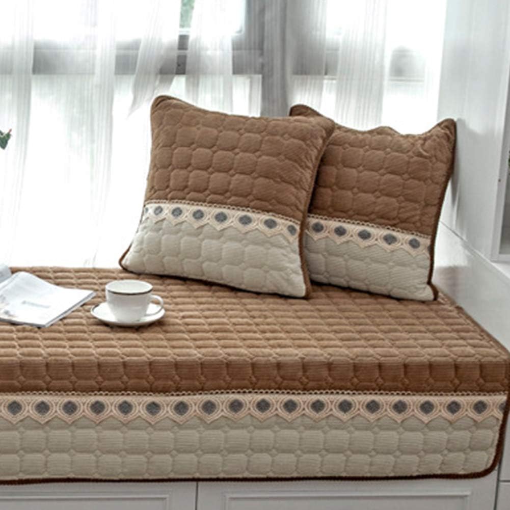 JeogYong Modern Farmhouse Decorations Throw Pillow Covers Set of 2 Farmhouse Pillow Covers 18x18 inches Corduroy Home Decorative Pillows for Living Room, Couch, Sofa, Bed(Chocolate)