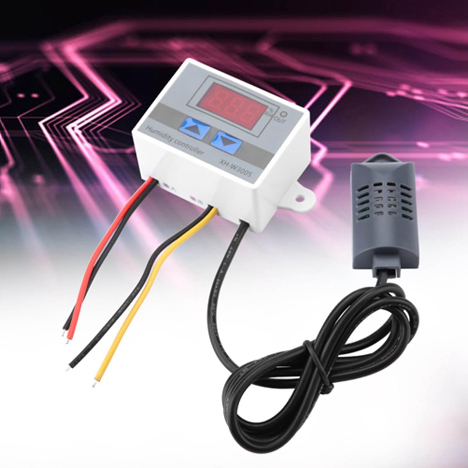 Ejoyous XH W3005 Digitales Hygrometer, Feuchtigkeitskontrollsensor, 0,1% Genauigkeit, Verwendung Im Innen-/Gewächshaus, Unterstützt 12 V, 24 V, 220 (220V)