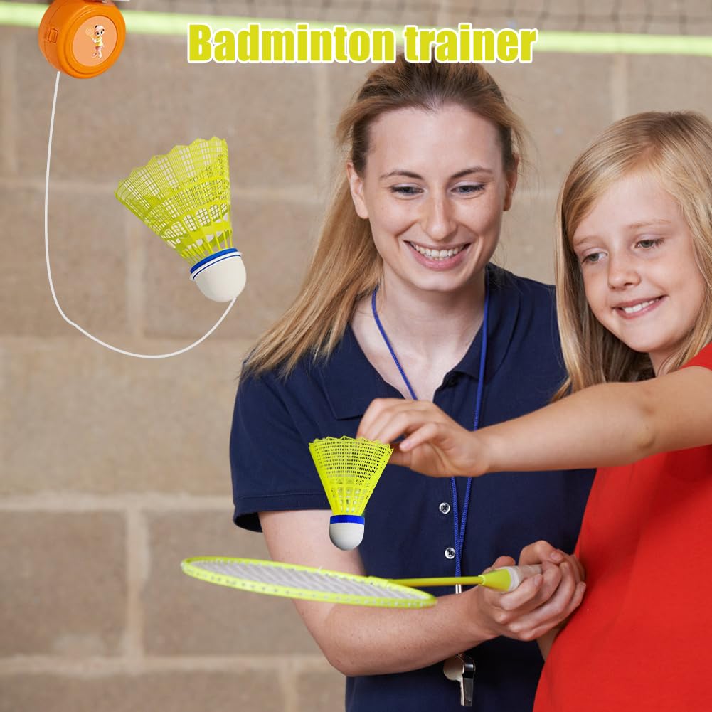 Entrenador de rebote de bádminton portátil para un solo jugador