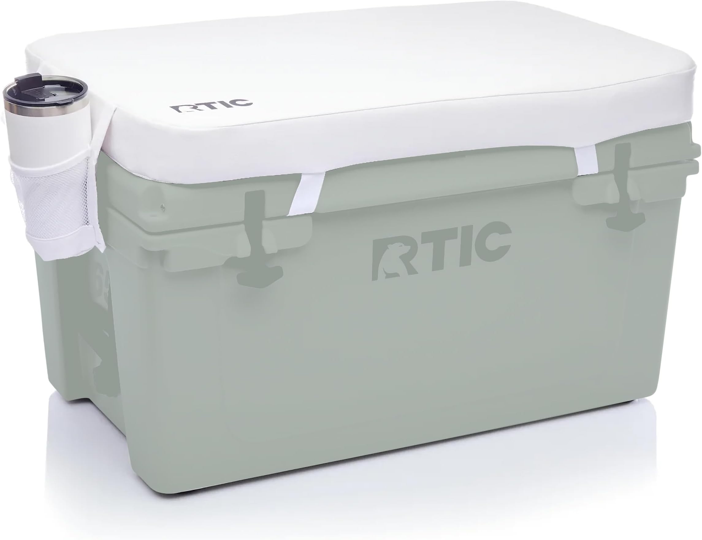 RTIC Ultra-Tough Cooler Seat Cushion, Great for Family Travels, Boating Or Hunting, Easy Clean Vinyl, Buckle Fastening and Anti Slip