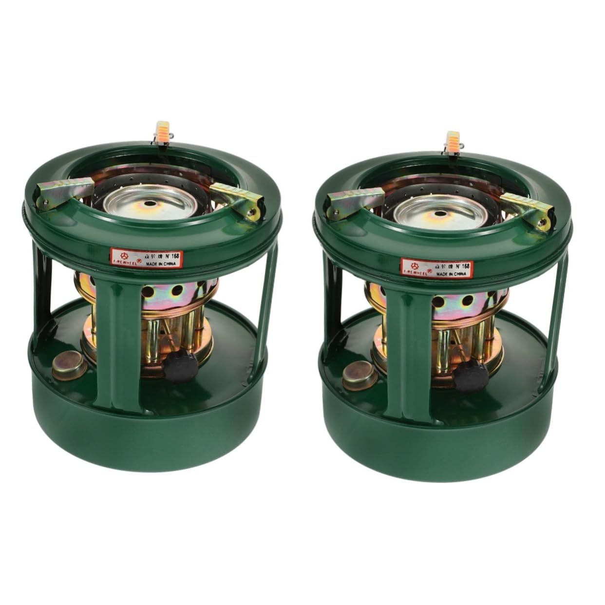 2Pcs Calentador Estufa Quemadores Pequeña Estufa de Queroseno Estufa de Aceite de Queroseno Soporte de Olla Lámpara de Parafina Camping Barbacoa Parrilla Quemador de Queroseno/As Shownx2Pcs/1