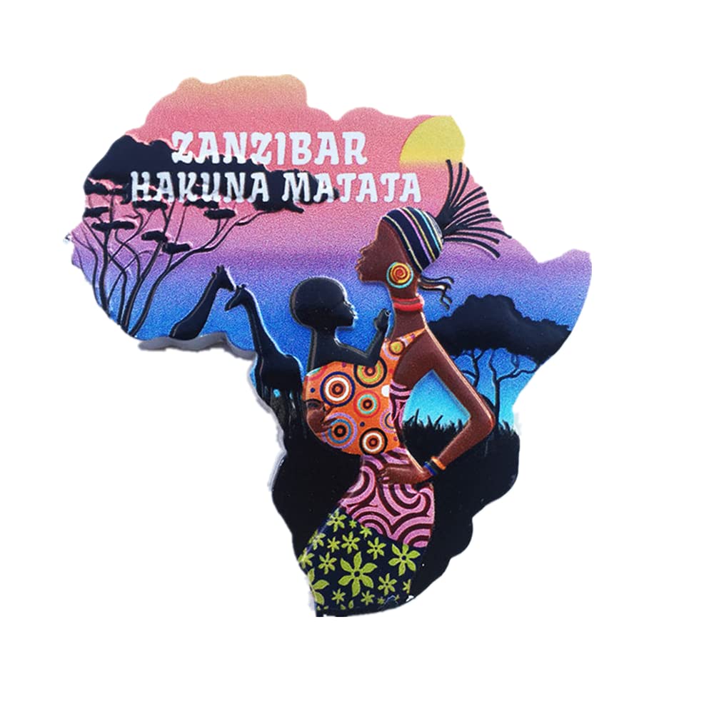 Zanzibar Tanzania Fridge Magnet Souvenir Gift Home Kitchen Decoration Magnetic Sticker Collection