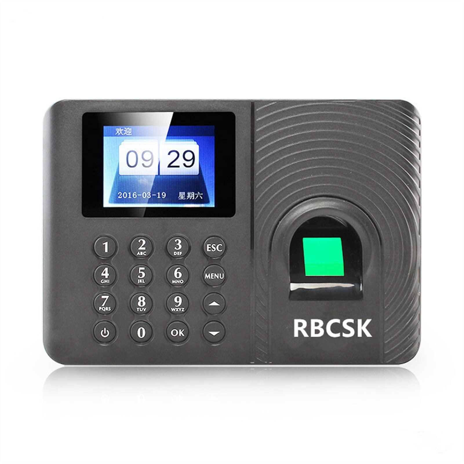 CUDTAPI Intelligent Biometric Fingerprint Time Clock Time Attendance Office Punch For Employees Small Business