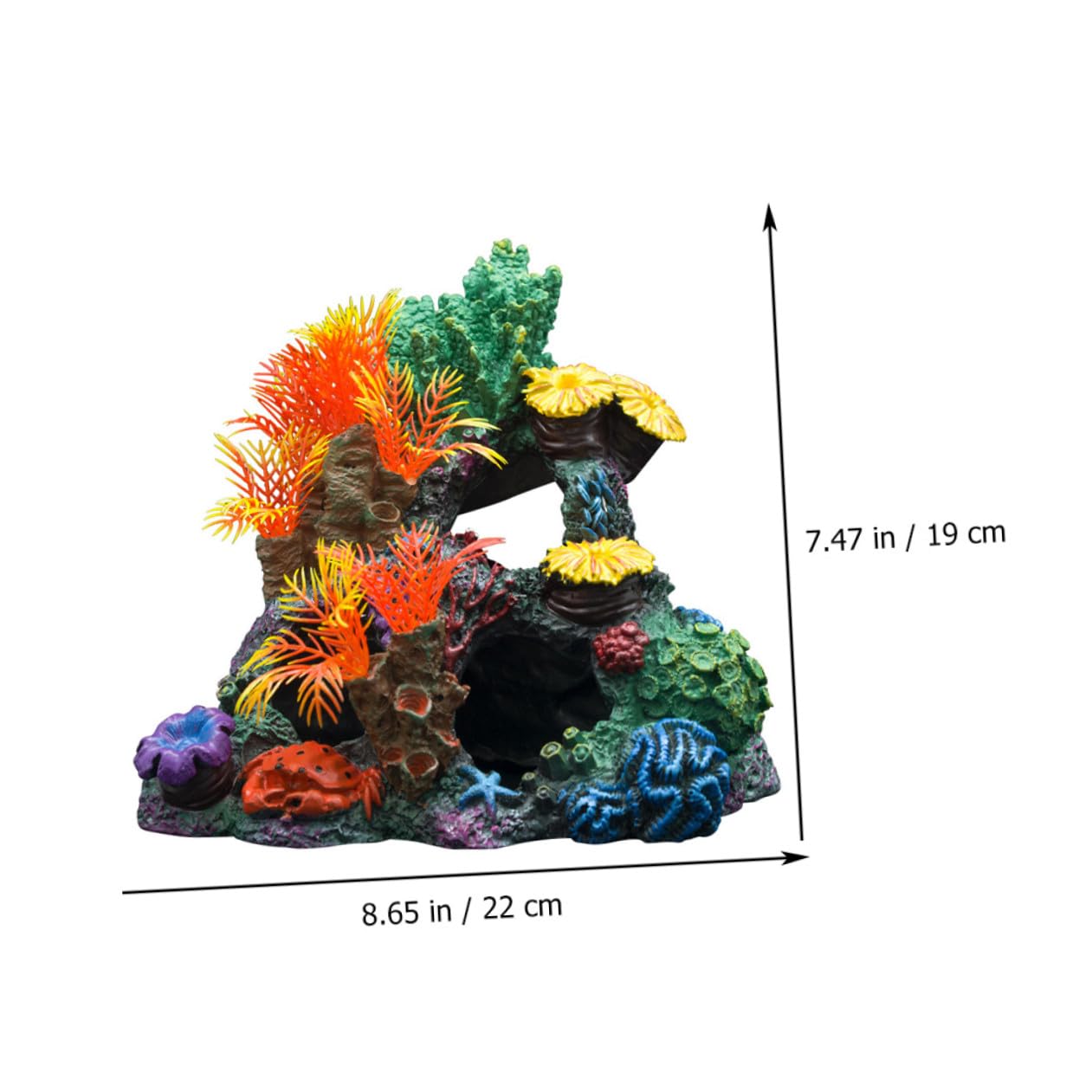 Levemolo 1kawałek Dekoracja Akwarystyczna Ornament Do Akwarium Wodoodporna Rzeźba z Żywicy Element Krajobrazu Do Zbiornika Rybek Urokliwy Akcent Dla Twojego Akwarium