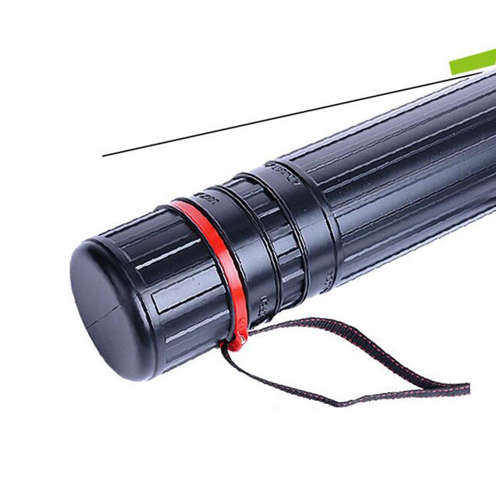 Tube de stockage d'affiche en plastique expansible avec bandoulière pour tableaux à feuilles mobiles