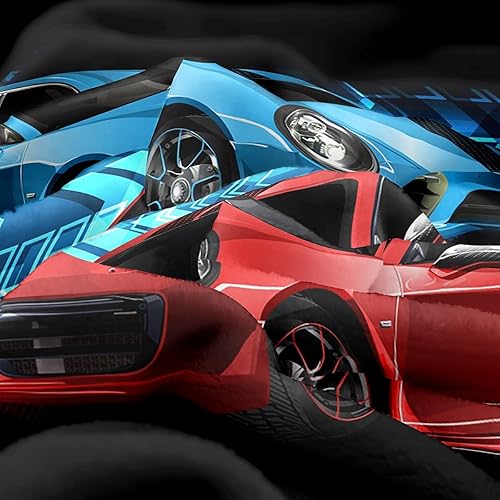 Vista 152 de Manta de cama de arte abstracto Grunge para niños, color verde azulado y naranja, manta de forro polar desordenada con pintura de óxido, manta Multi