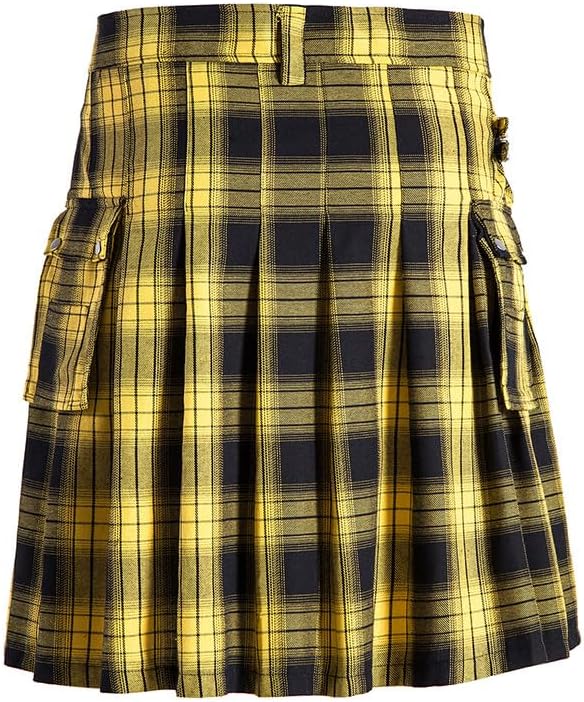 Scottish Traditional Costume Kilt for Men with Cargo Pockets Tartan Utility - Image 4