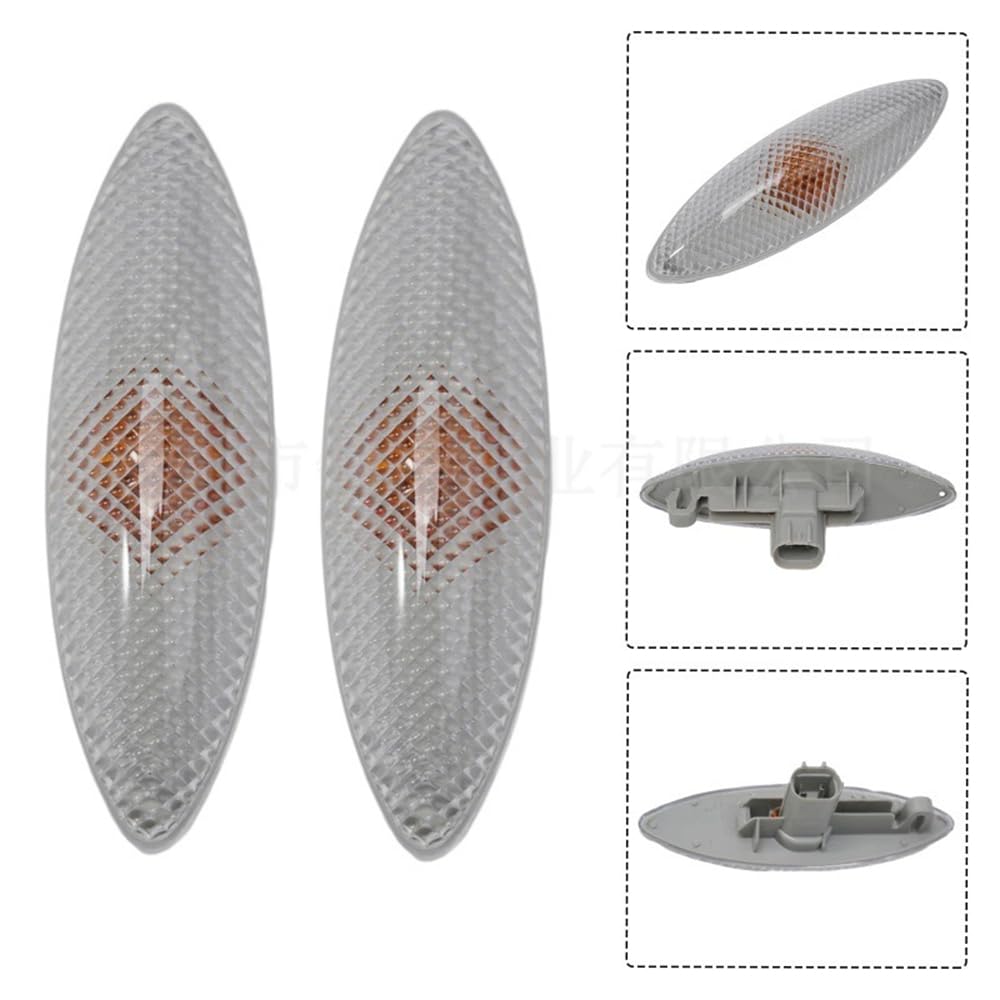 Generico Coppia Di Luci Di Posizione Laterali Per Toyota Vitz, Echo E Yaris 1999-2005, Indicatori Di Direzione Color Ambra 81730-0D011