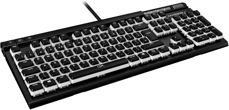 HyperX Pudding Keycaps   Full Key Set   ABS   UK Layout   OEM Profile   Black